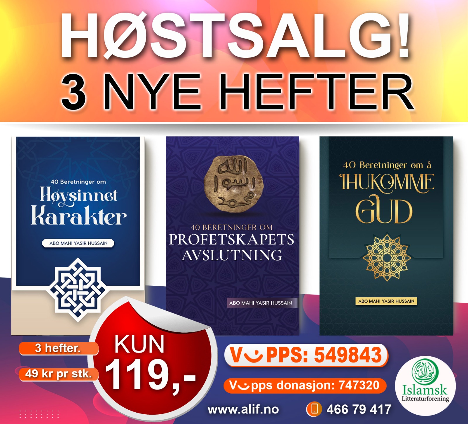 Høstsalg - 3 nye hefter